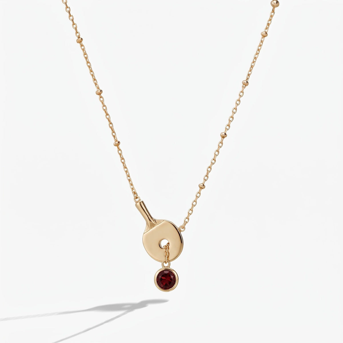 Sporty Ball Charm Necklace — necklace, view 5