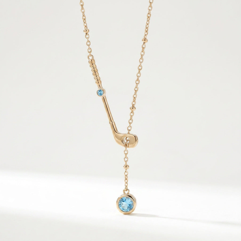 Sporty Ball Charm Necklace — necklace, view 7