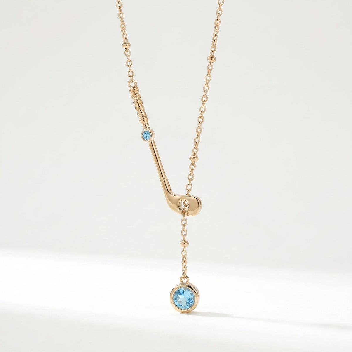 Sporty Ball Charm Necklace — necklace, view 7