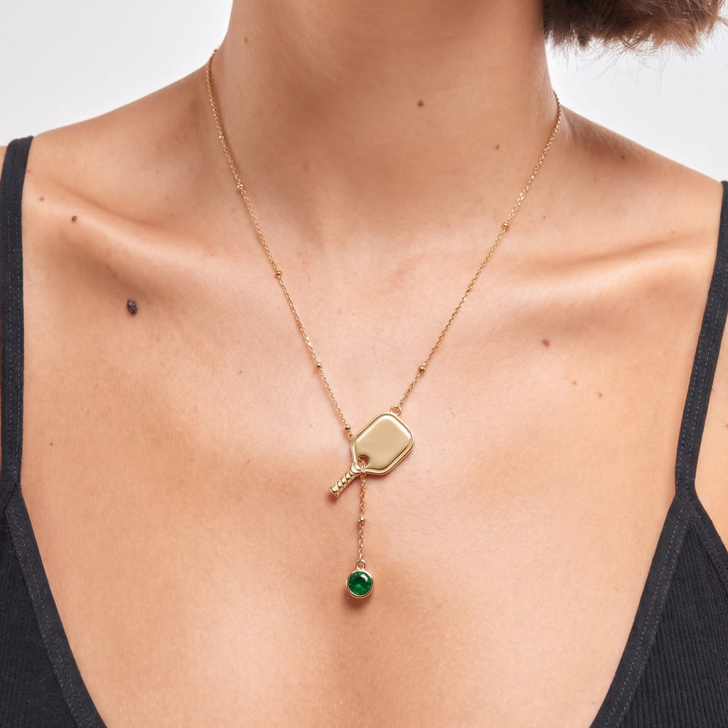 Sporty Ball Charm Necklace — necklace, view 11