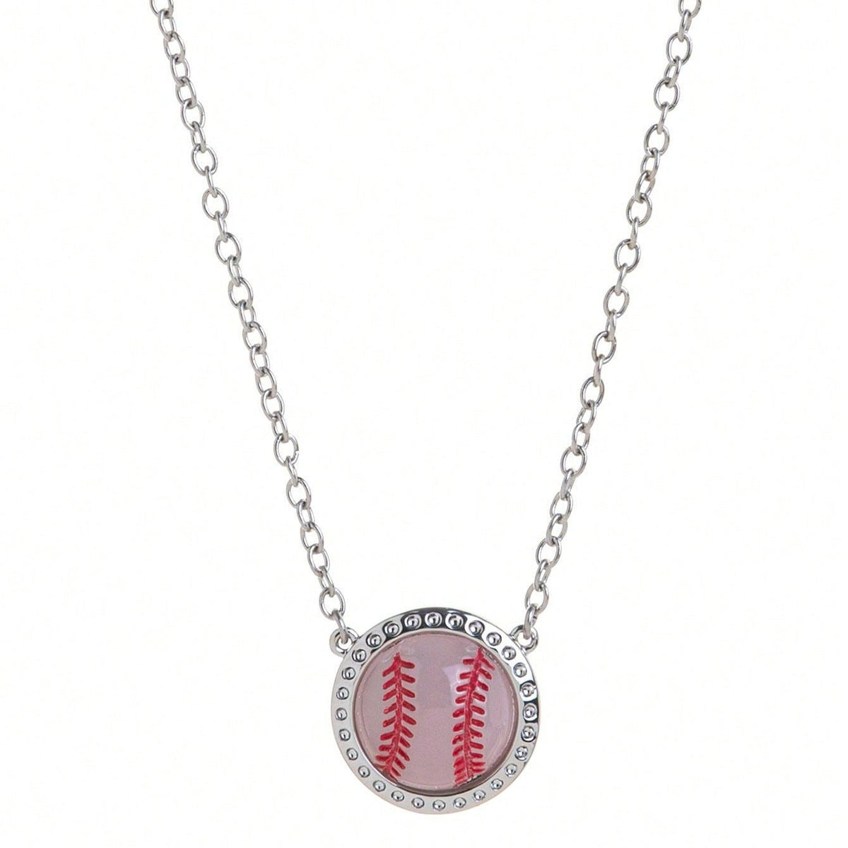 Soccer Ball Pendant Chain Necklace — necklace, view 3