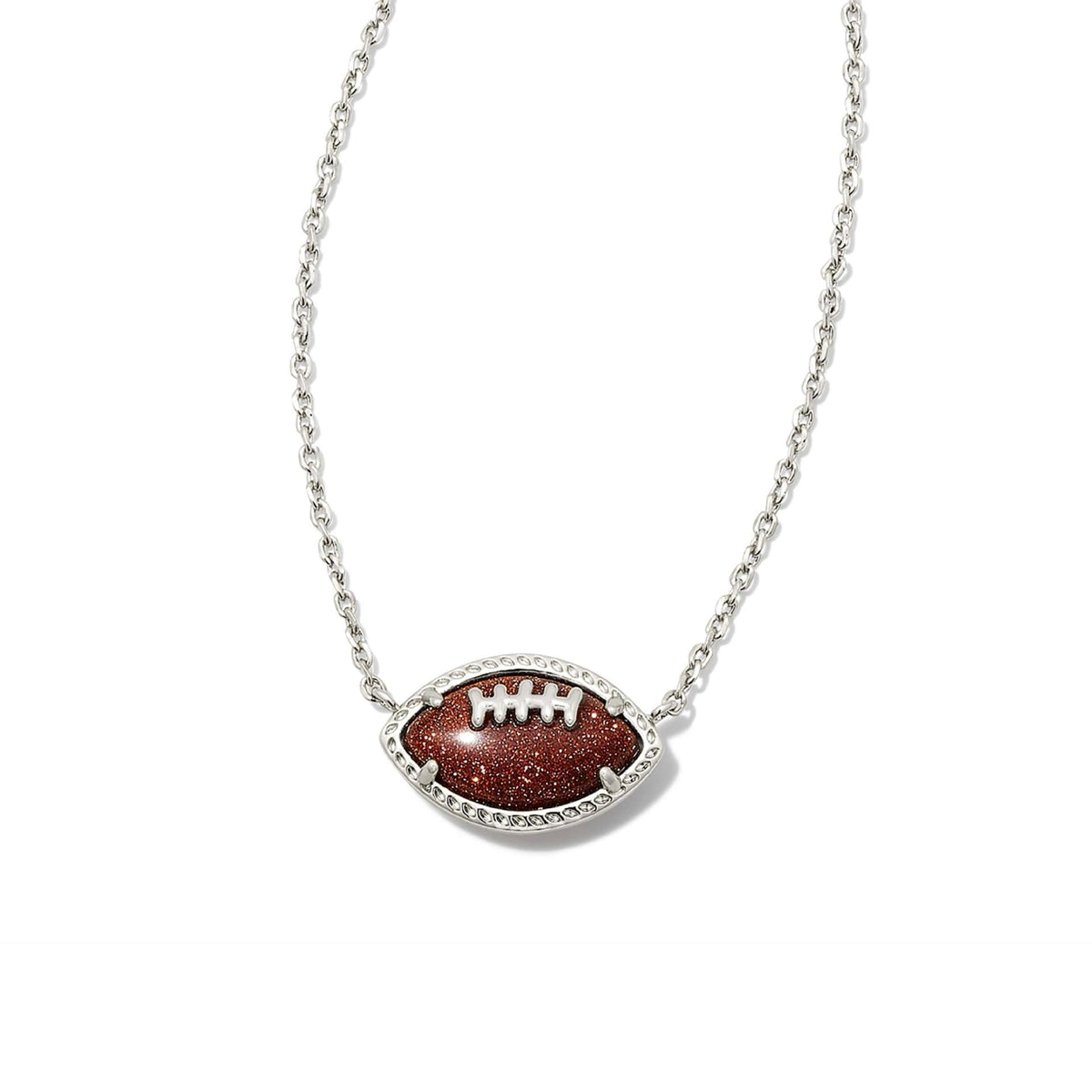 Soccer Ball Pendant Chain Necklace — necklace, view 6