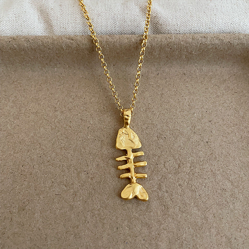 Oval Pendant Chain Necklace — necklace, view 6