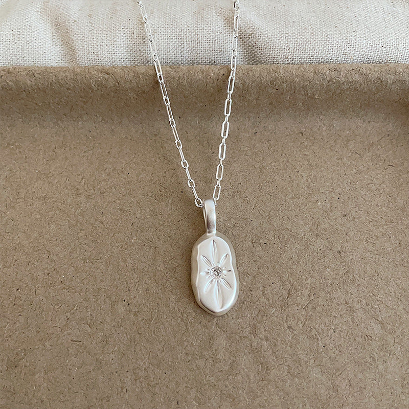 Oval Pendant Chain Necklace — necklace, view 9
