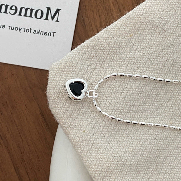 Five-Colour Heart Zirconia Necklace — necklace, view 8
