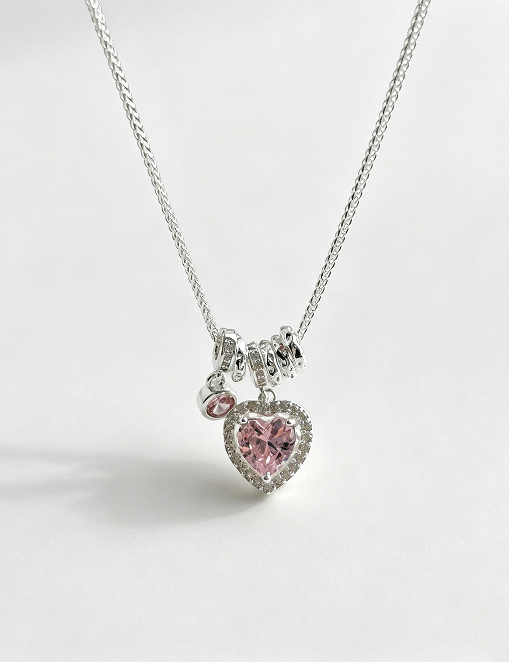 Delicate Heart Pendant Necklace — silver necklace