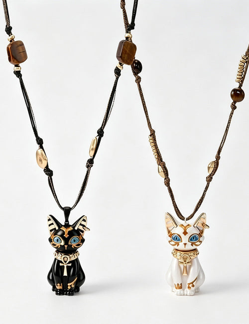 Bastet Cat Pendant Necklace — necklace