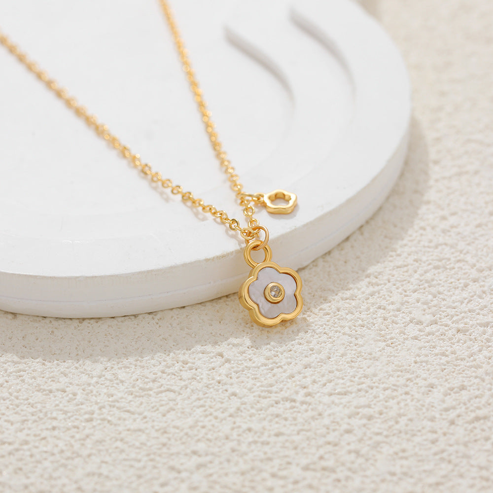 Enamel Glaze Irregular Necklace — necklace, view 8