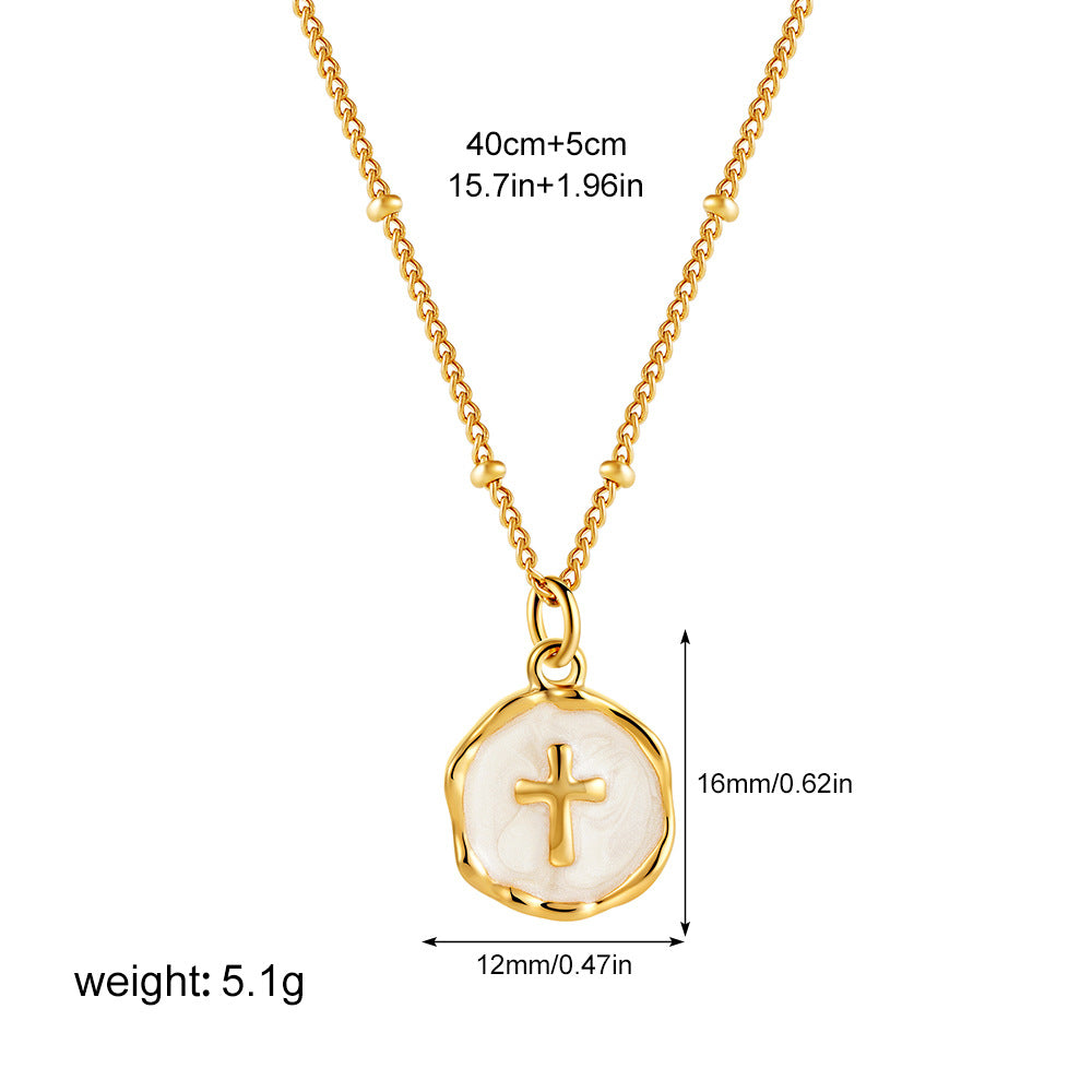 Enamel Glaze Irregular Necklace — necklace, view 11