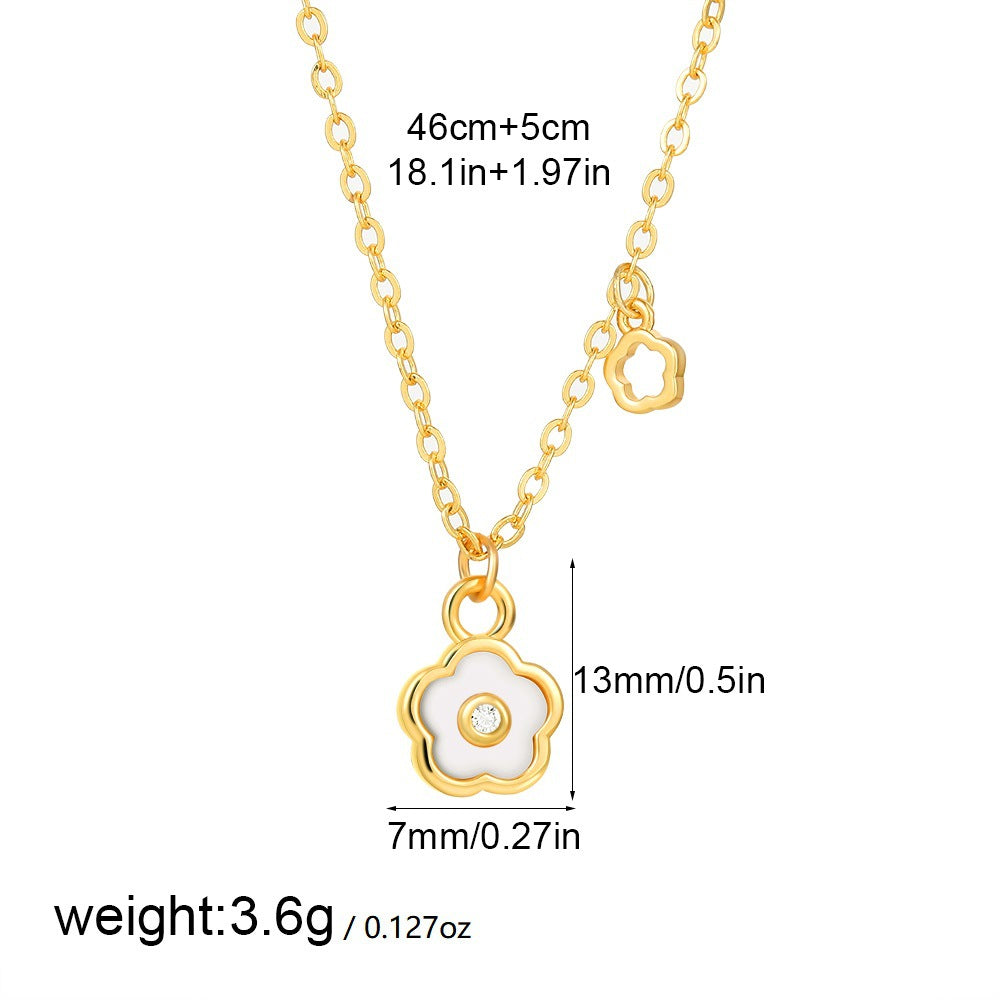 Enamel Glaze Irregular Necklace — necklace, view 13
