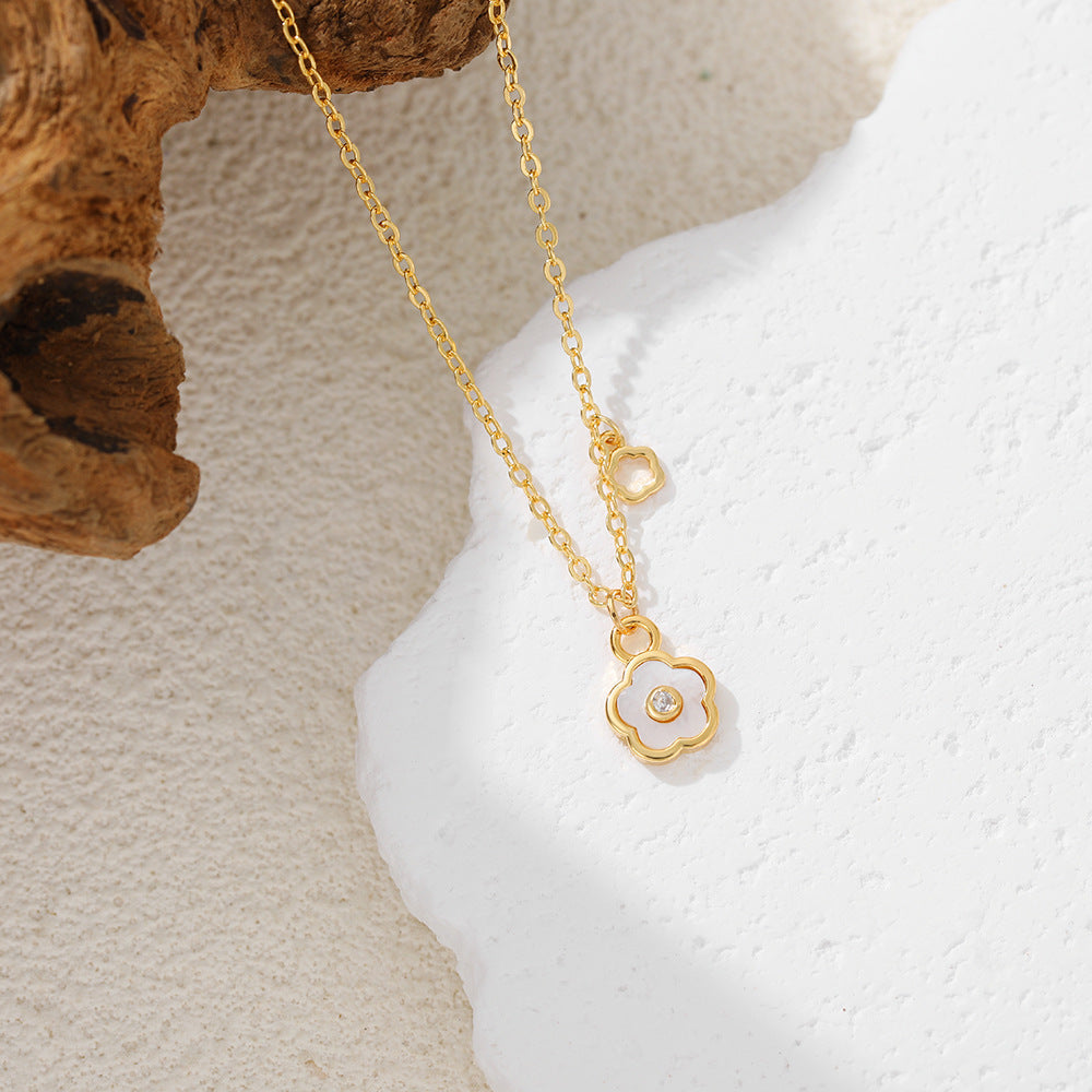 Enamel Glaze Irregular Necklace — necklace, view 14