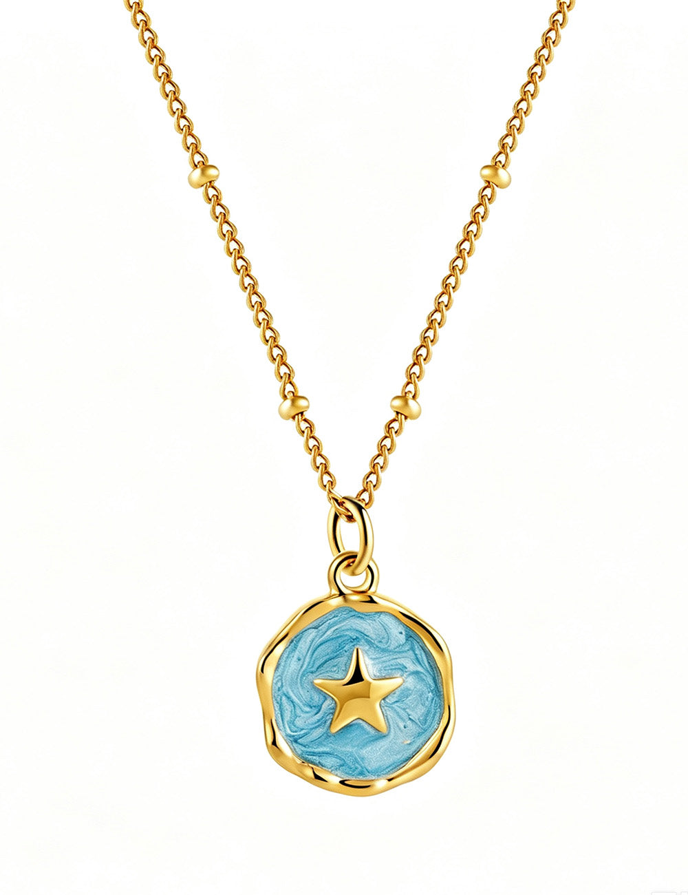 Enamel Glaze Irregular Necklace — necklace, view 15