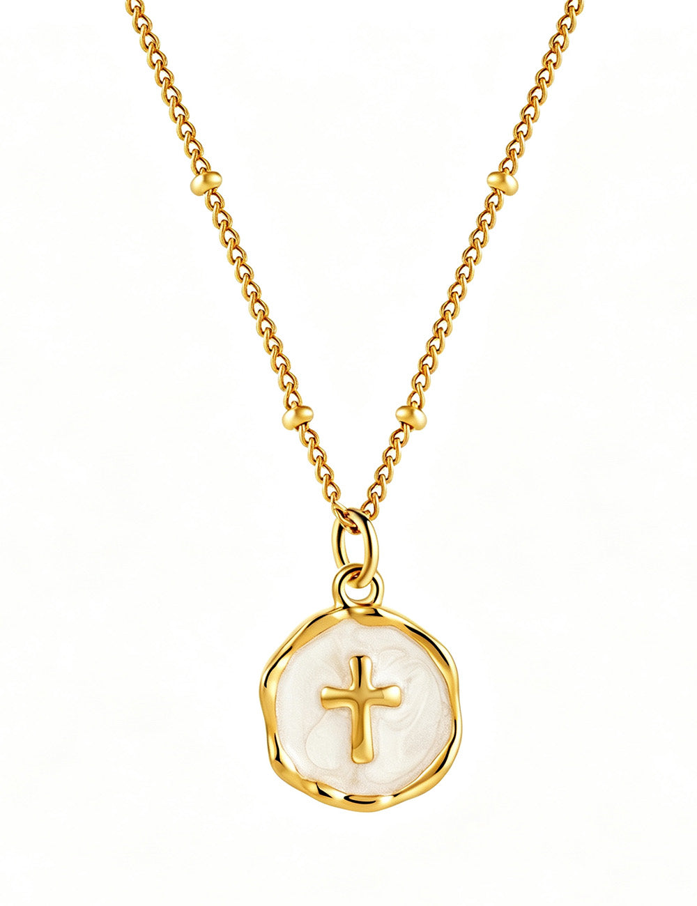 Enamel Glaze Irregular Necklace — necklace, view 18