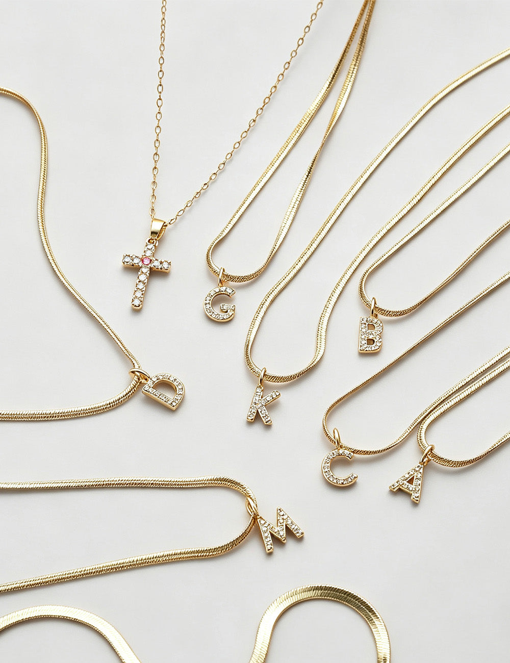 Layered Cross Pendant Necklace — necklace