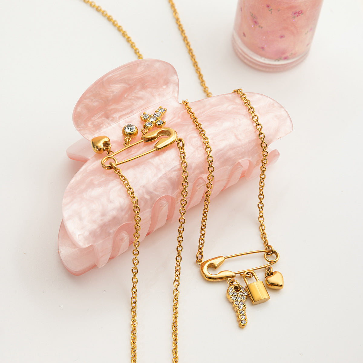 Paperclip Chain Necklace — necklace, view 3