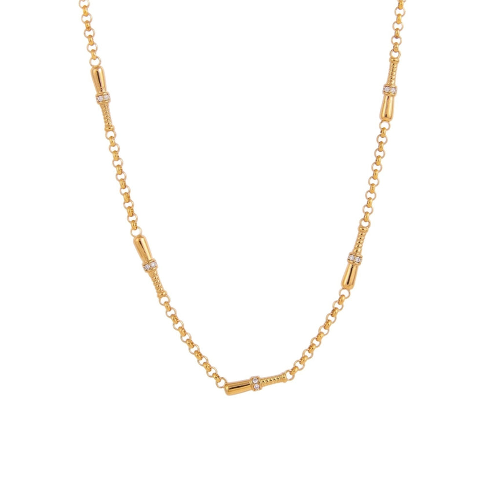 Tennis Racket Charm Necklace — necklace, view 8