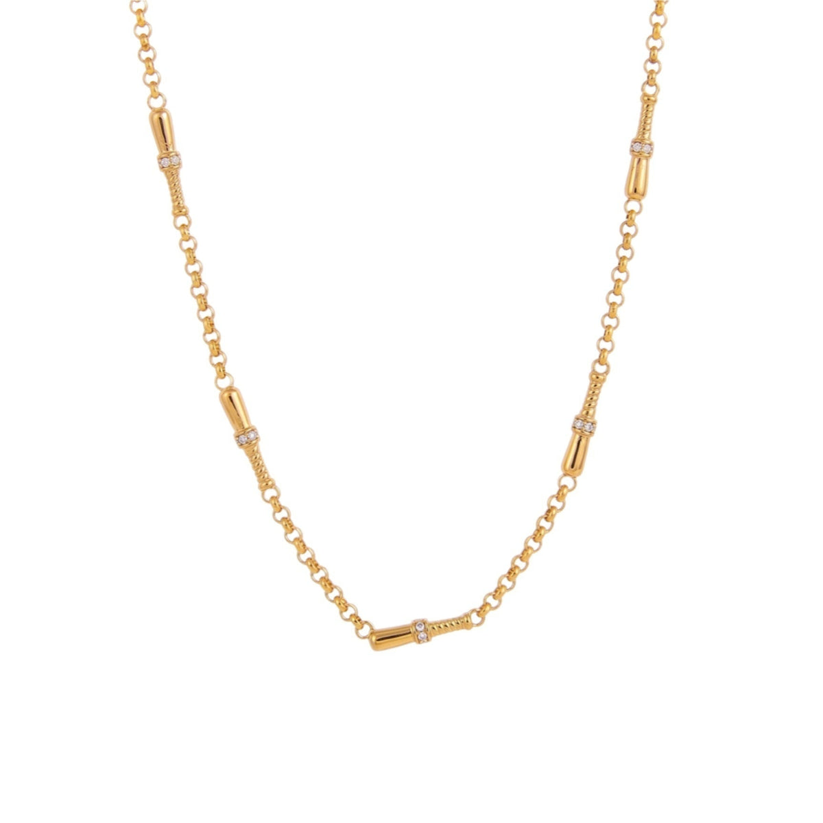 Tennis Racket Charm Necklace — necklace, view 8