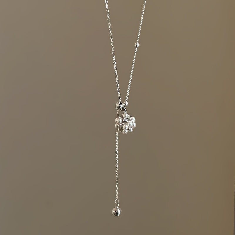 Flower Ball Sliding Necklace — necklace, view 5