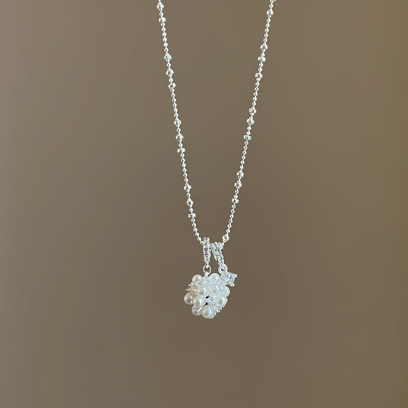 Flower Ball Sliding Necklace — necklace, view 6