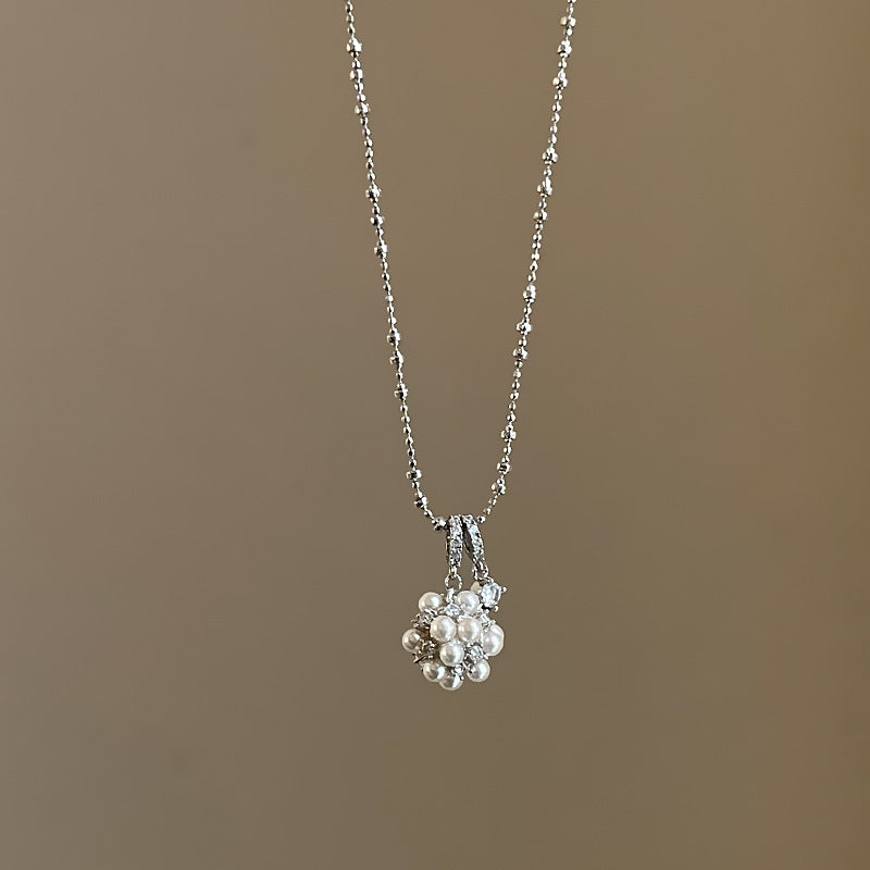 Flower Ball Sliding Necklace — necklace, view 7