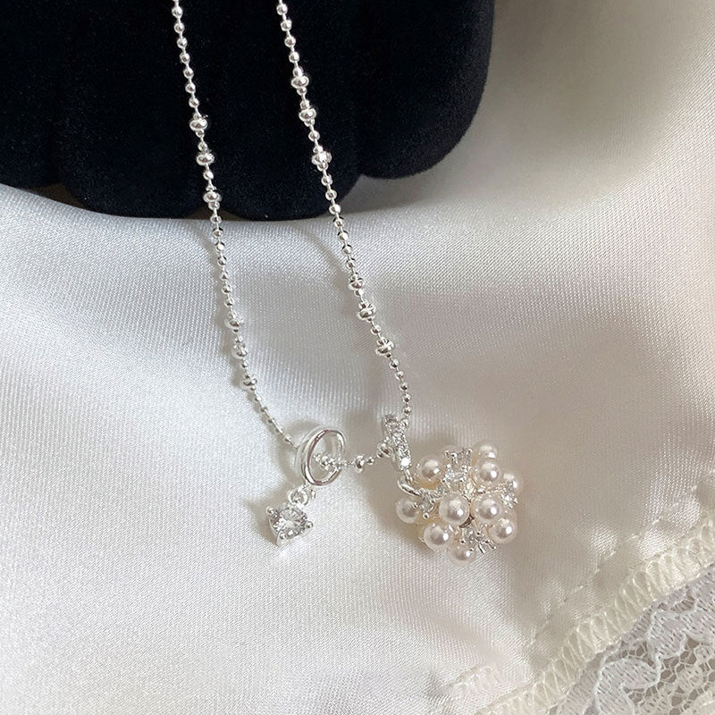 Flower Ball Sliding Necklace — necklace, view 9