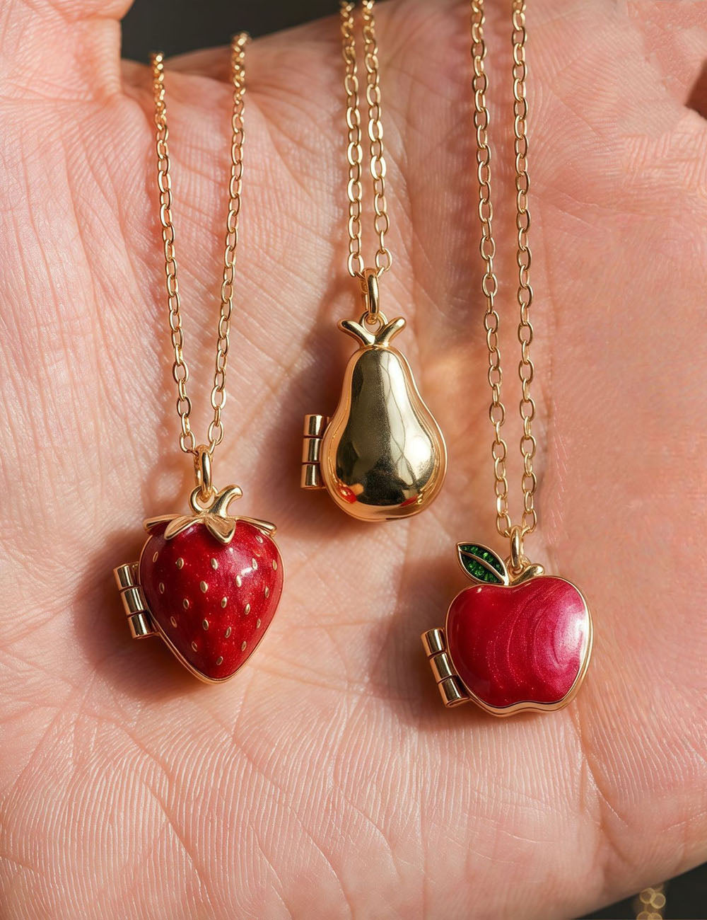 Fruit Shape Locket Pendant — necklace