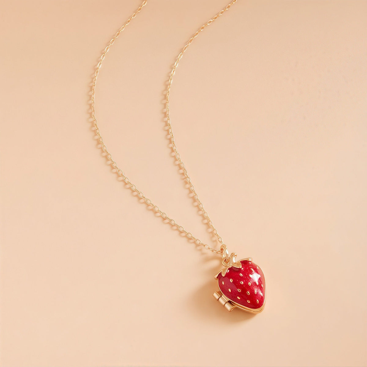 Fruit Shape Locket Pendant — necklace, view 2