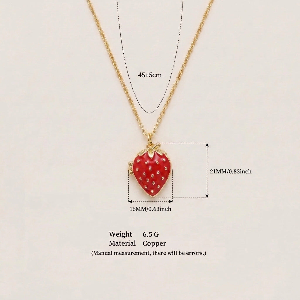 Fruit Shape Locket Pendant — necklace, view 5