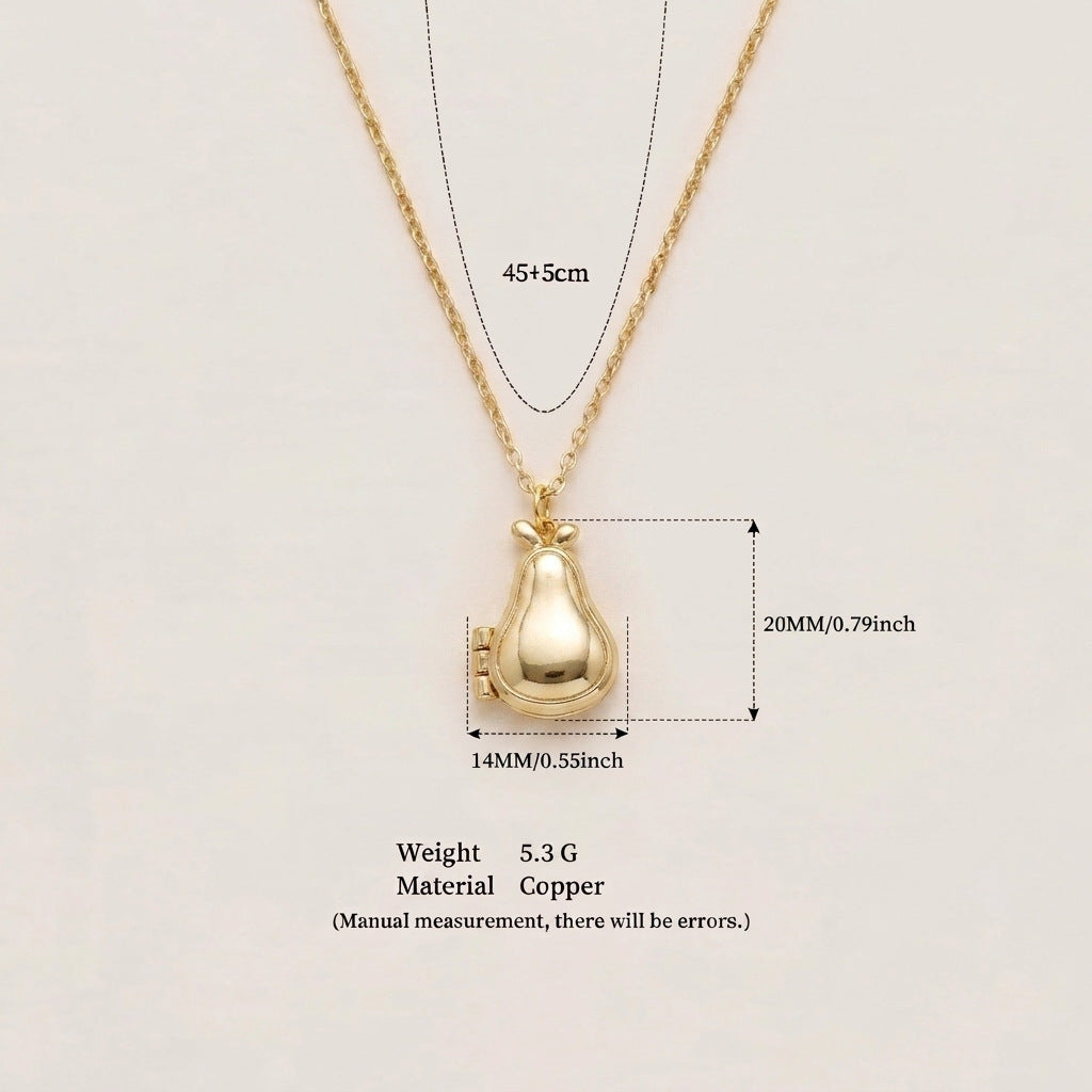 Fruit Shape Locket Pendant — necklace, view 6