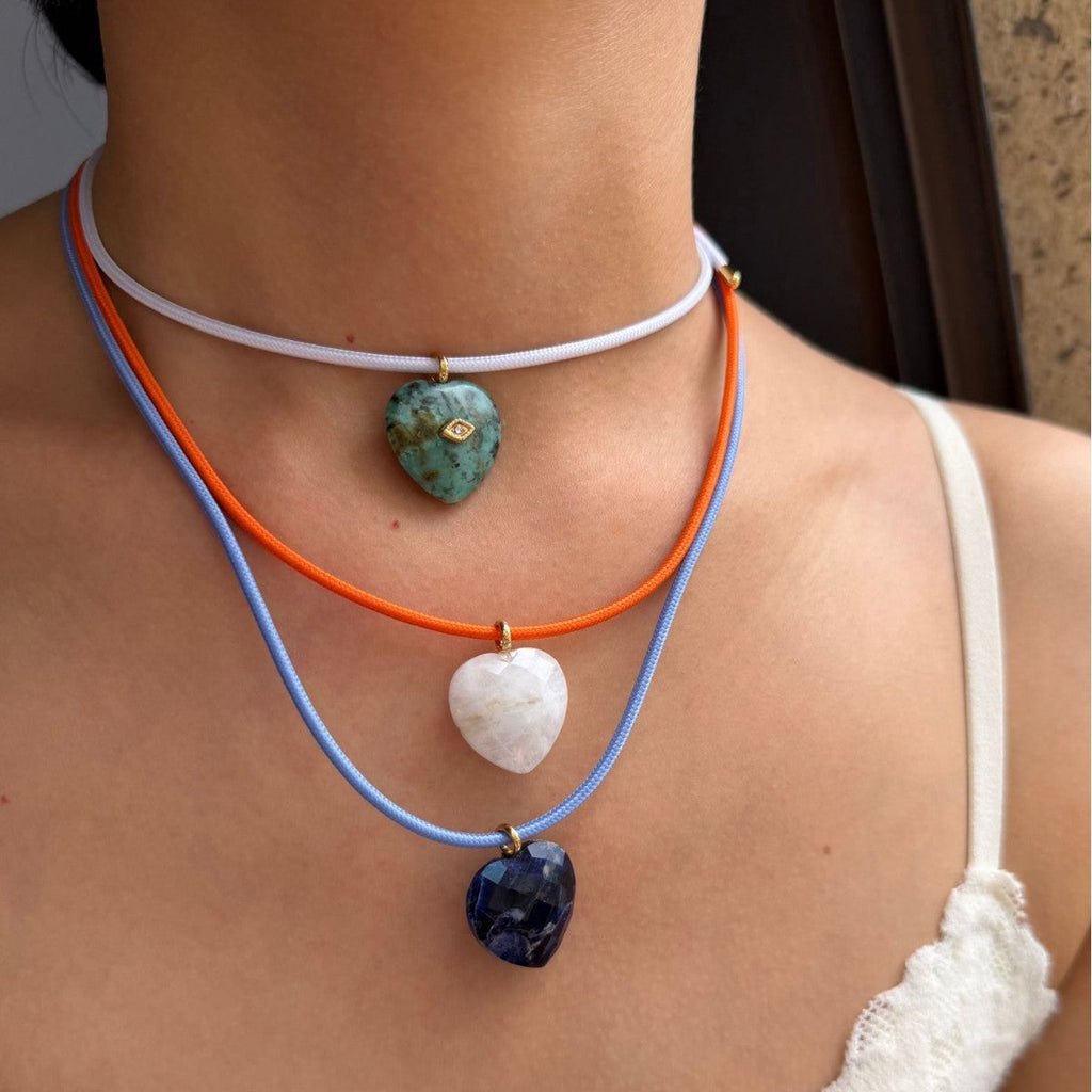 Magnetic Heart Pendant Necklace — necklace, view 2