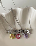Starburst Teardrop Pendant Necklace — necklace
