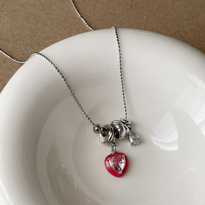 Starburst Teardrop Pendant Necklace — necklace, view 6