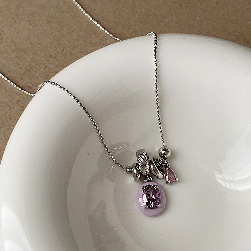 Starburst Teardrop Pendant Necklace — necklace, view 7