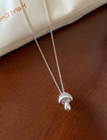 Silver Mushroom Pendant Necklace — silver necklace