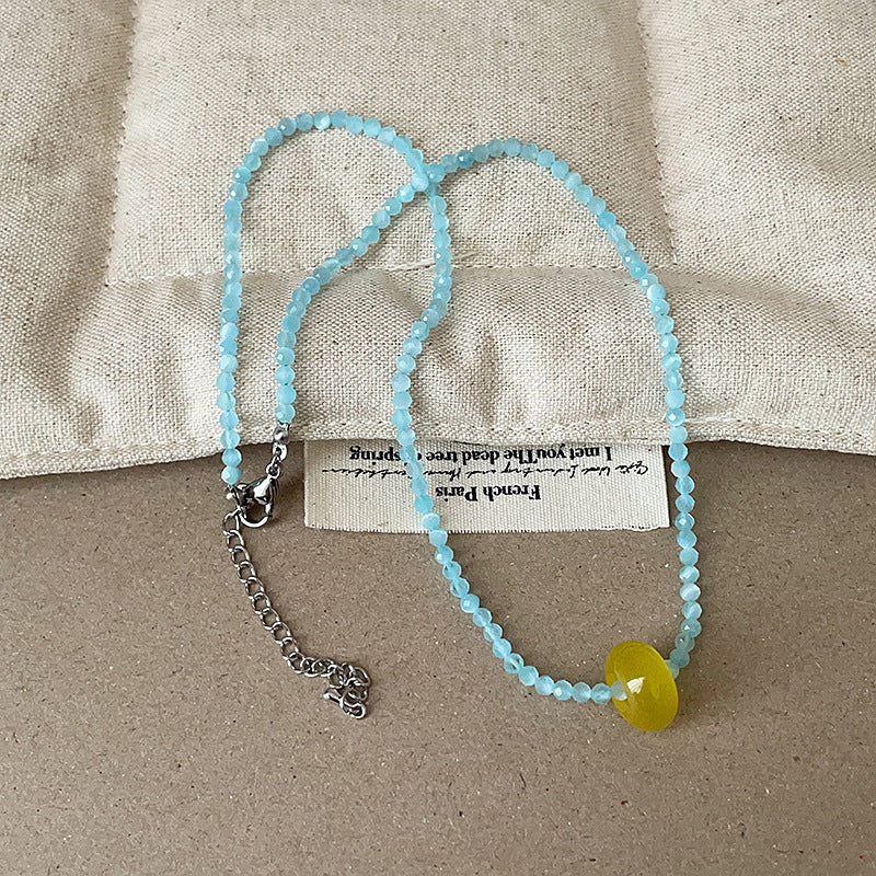 Beaded Flower Bowknot Choker — necklace, view 9