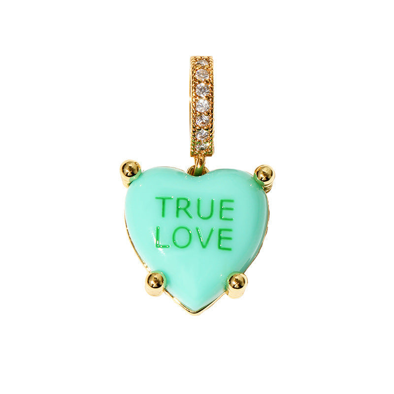Heart Charm Choker Necklace — necklace, view 5