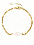 Pearl Link Chain Bracelet — bracelet