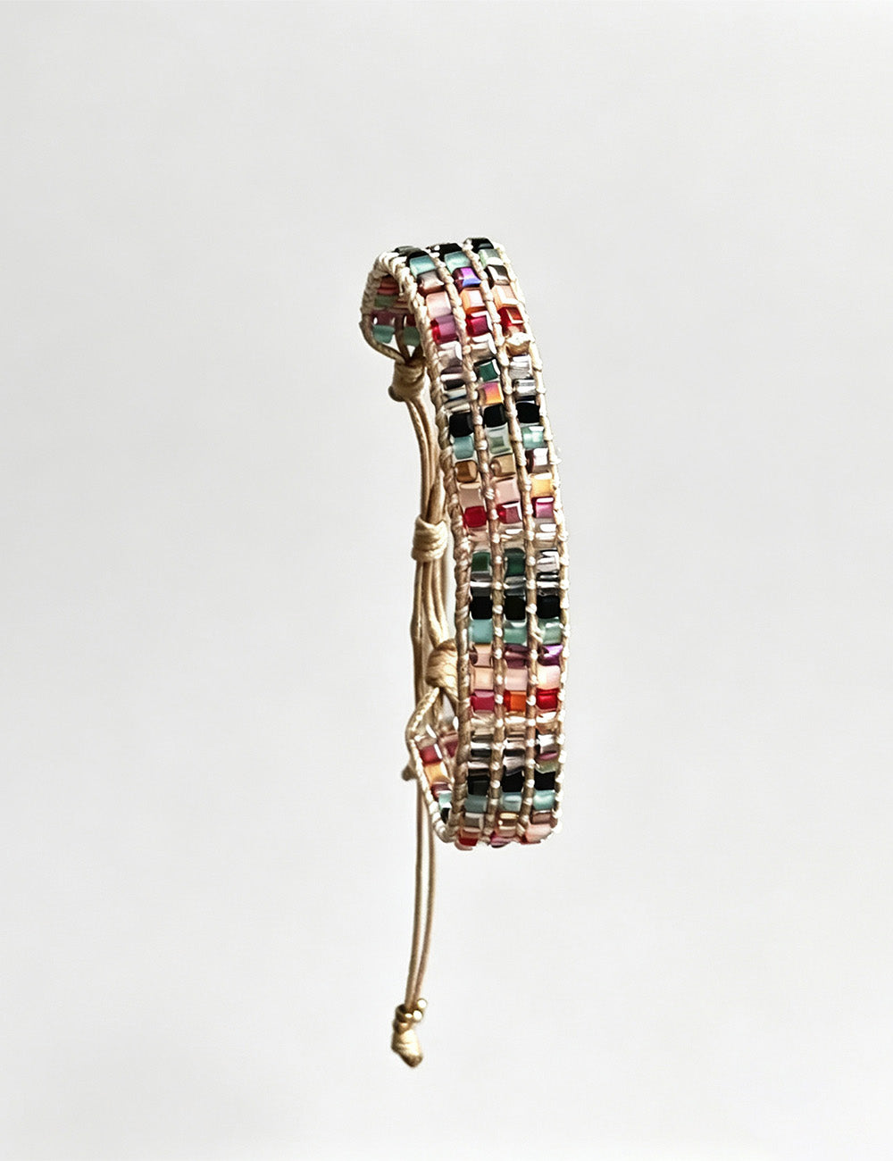 Colourful Braided Acrylic Bracelet — colorful bracelet
