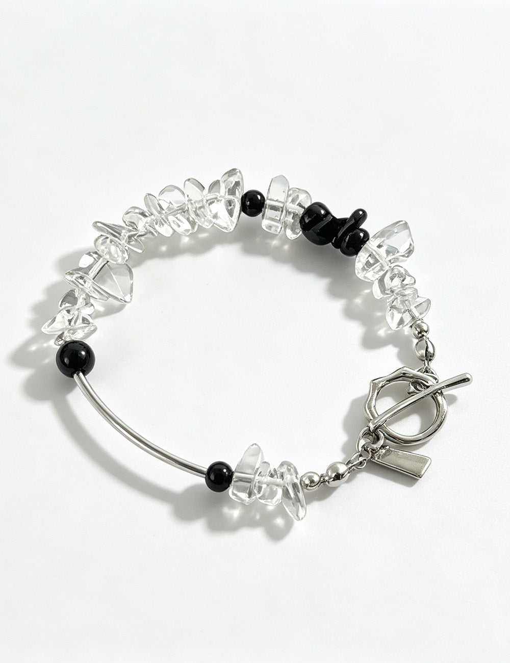 Adjustable Beaded Stone Bracelet — bracelet, view 4