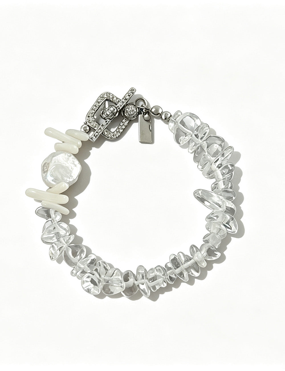 Adjustable Beaded Stone Bracelet — bracelet, view 5