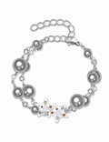 Double Layered Star Bracelet — silver bracelet