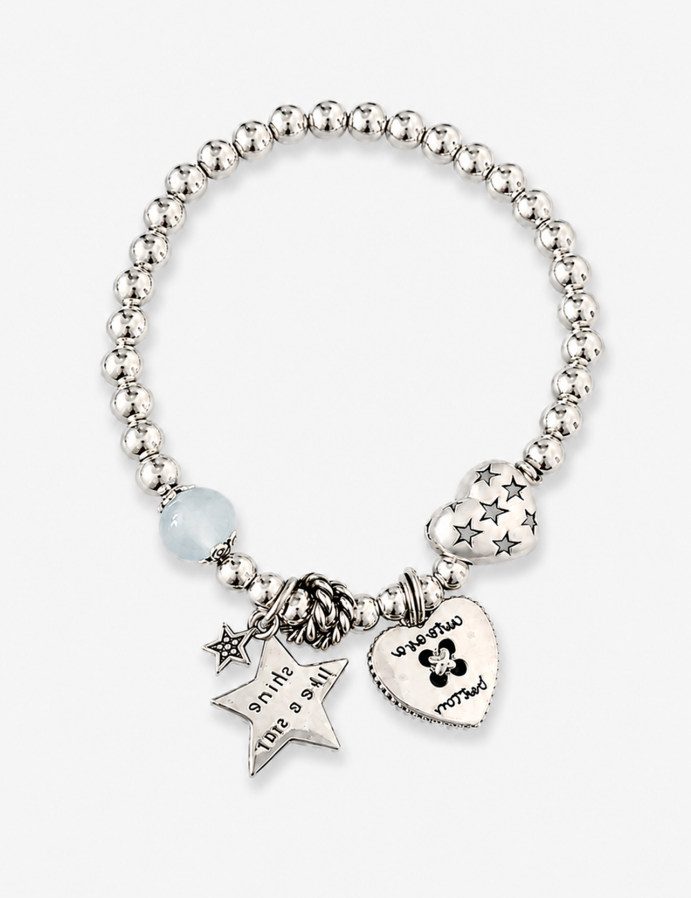 Heart Star Link Bracelet — gold bracelet