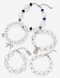 Faceted Beaded Chain Bracelet — bracelet