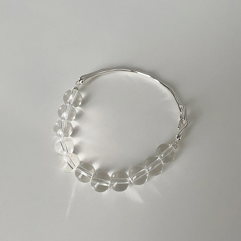 Faceted Beaded Chain Bracelet — bracelet, view 7