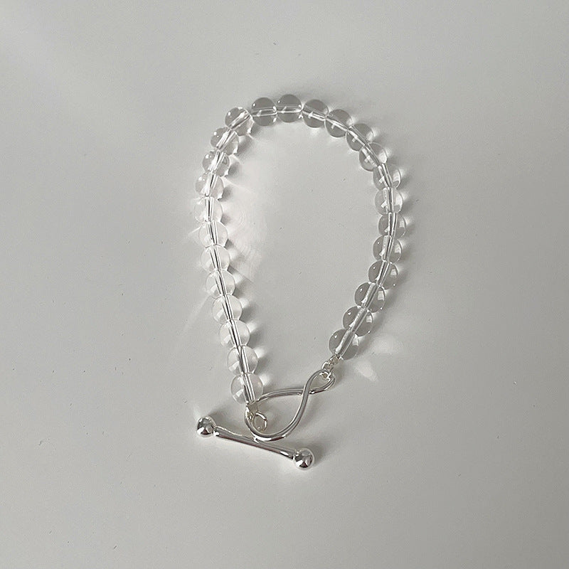 Faceted Beaded Chain Bracelet — bracelet, view 8