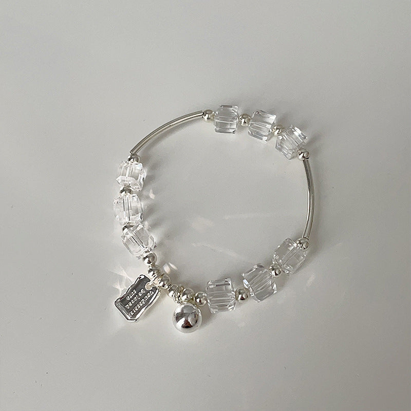 Faceted Beaded Chain Bracelet — bracelet, view 9
