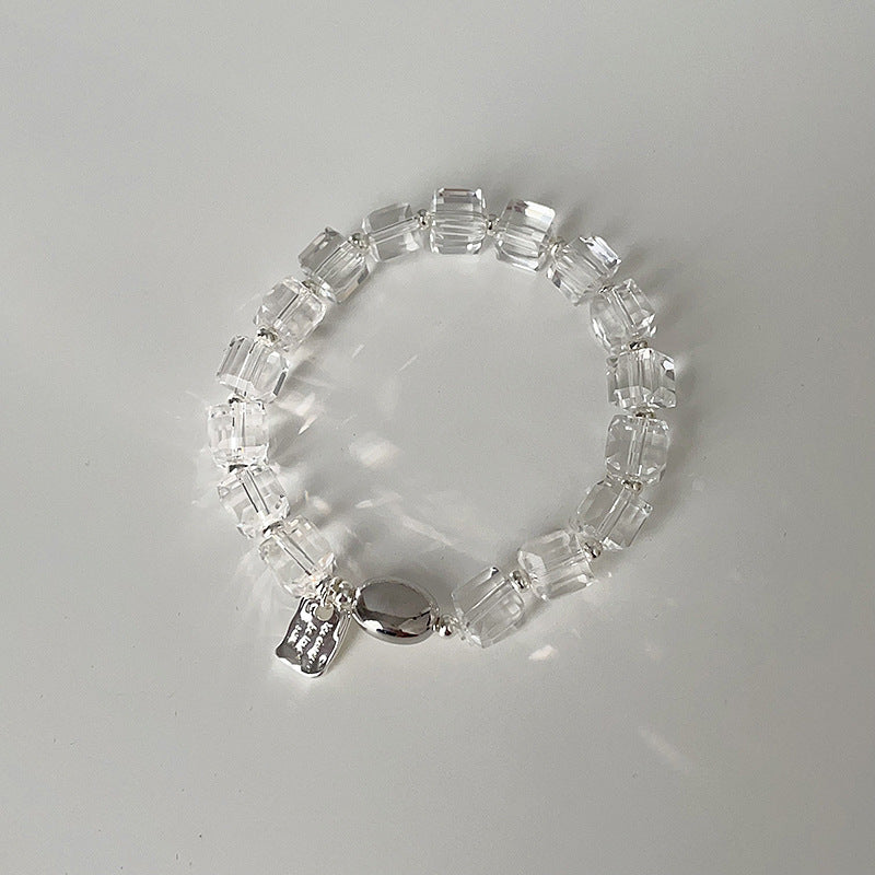 Faceted Beaded Chain Bracelet — bracelet, view 11