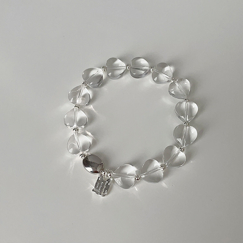 Faceted Beaded Chain Bracelet — bracelet, view 12