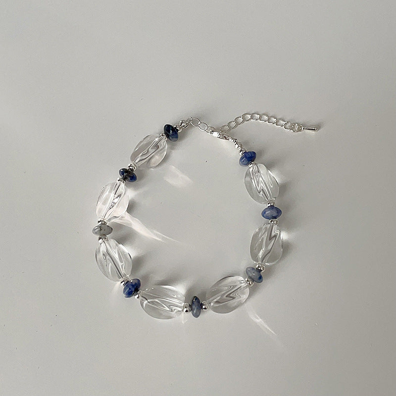 Faceted Beaded Chain Bracelet — bracelet, view 16