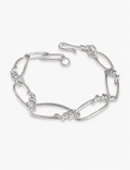 Paperclip Link Chain Bracelet — silver bracelet